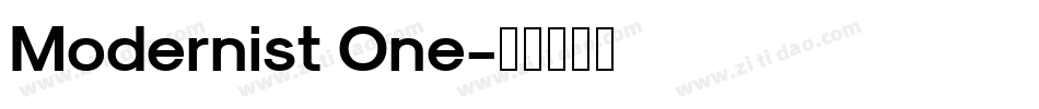 Modernist One字体转换